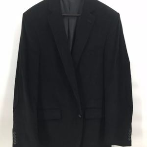 Stafford Black Corduroy Classic Fit Sport Coat